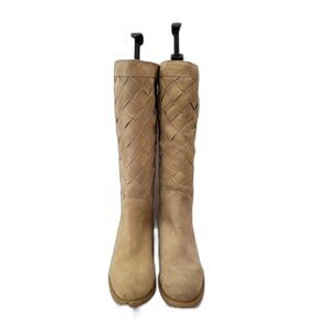 Two Lips Women's Weave It Knee High Suede Boots - NWT